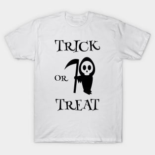 Trick or Treat Cute Grim Reaper Halloween T-Shirt